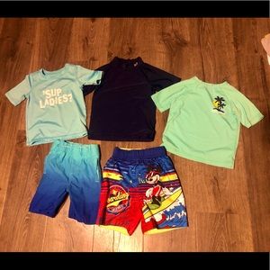 Lot of 5 3t toddler boys swim